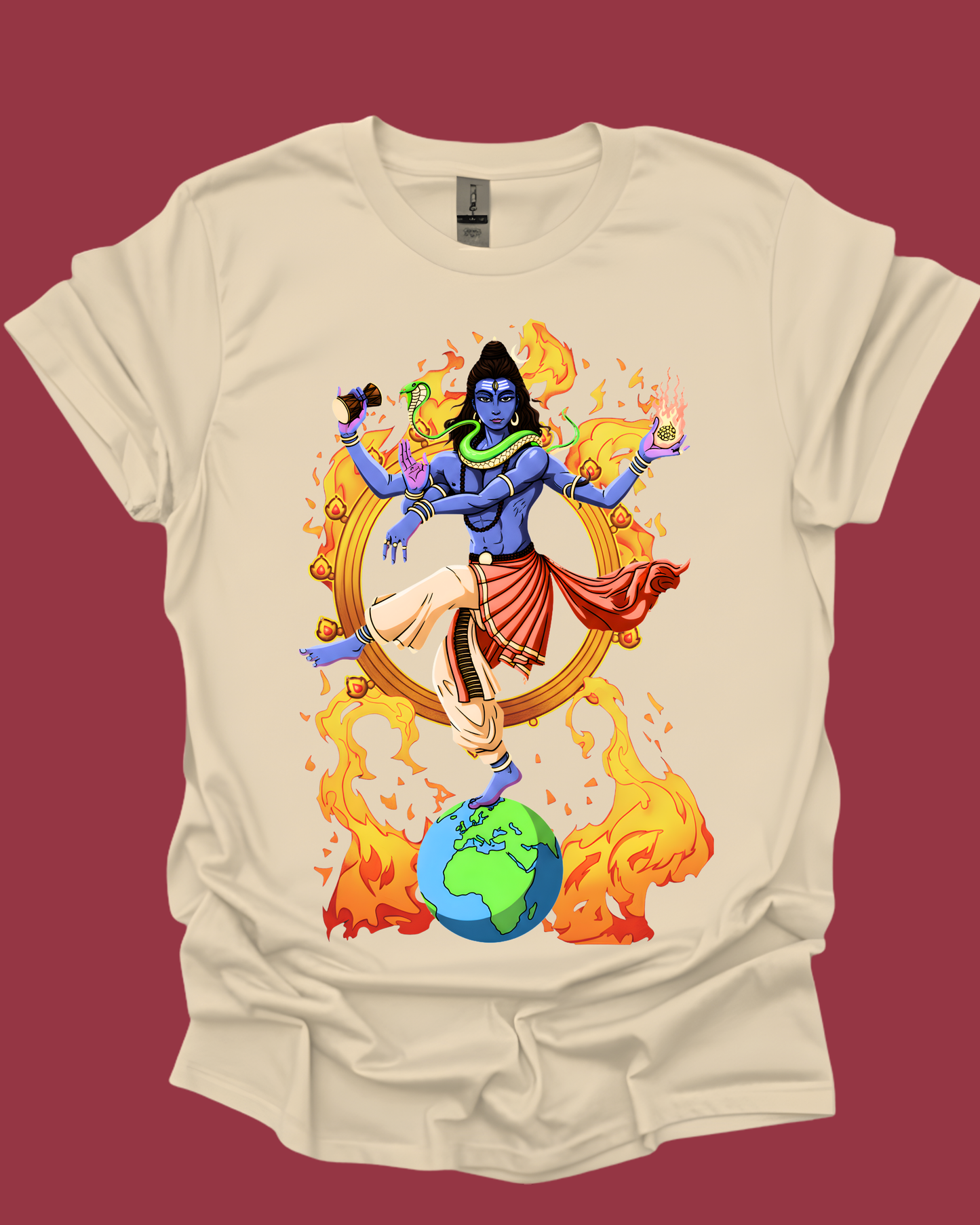 Lord Shiva Nataraja Cosmic Dancer Graphic Tee