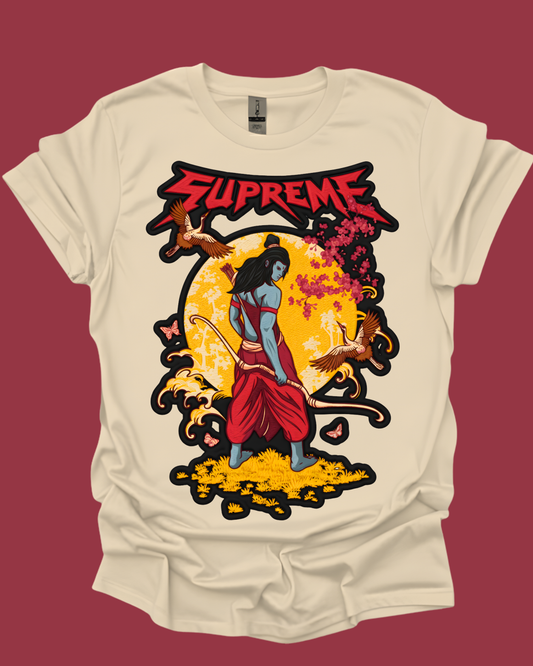 Lord Rama Fusion Japanese Style Streetwear unisex T-shirt.