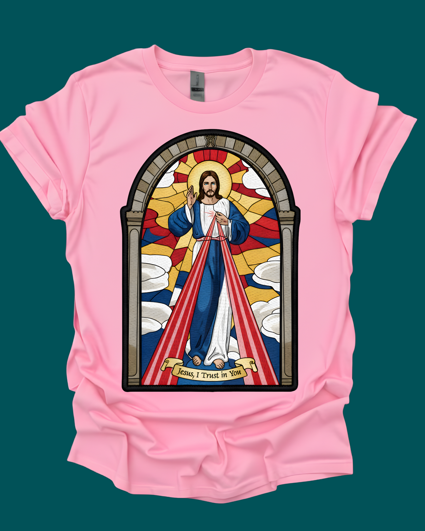 Divine Mercy Jesus Graphic Unisex T-shirt.
