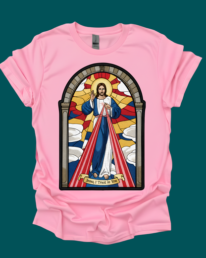 Divine Mercy Jesus Graphic Unisex T-shirt.