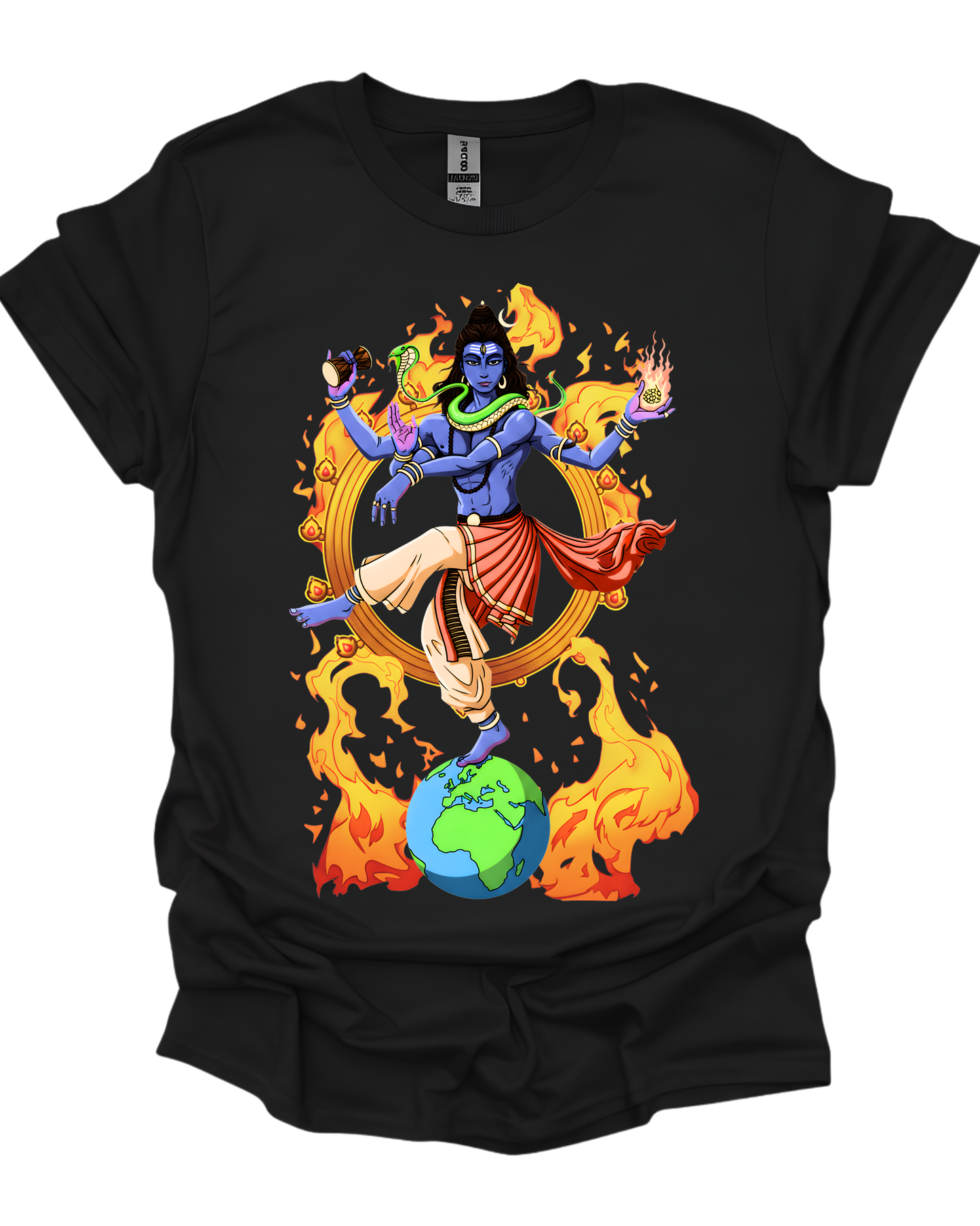 Lord Shiva Nataraja Cosmic Dancer Graphic Tee