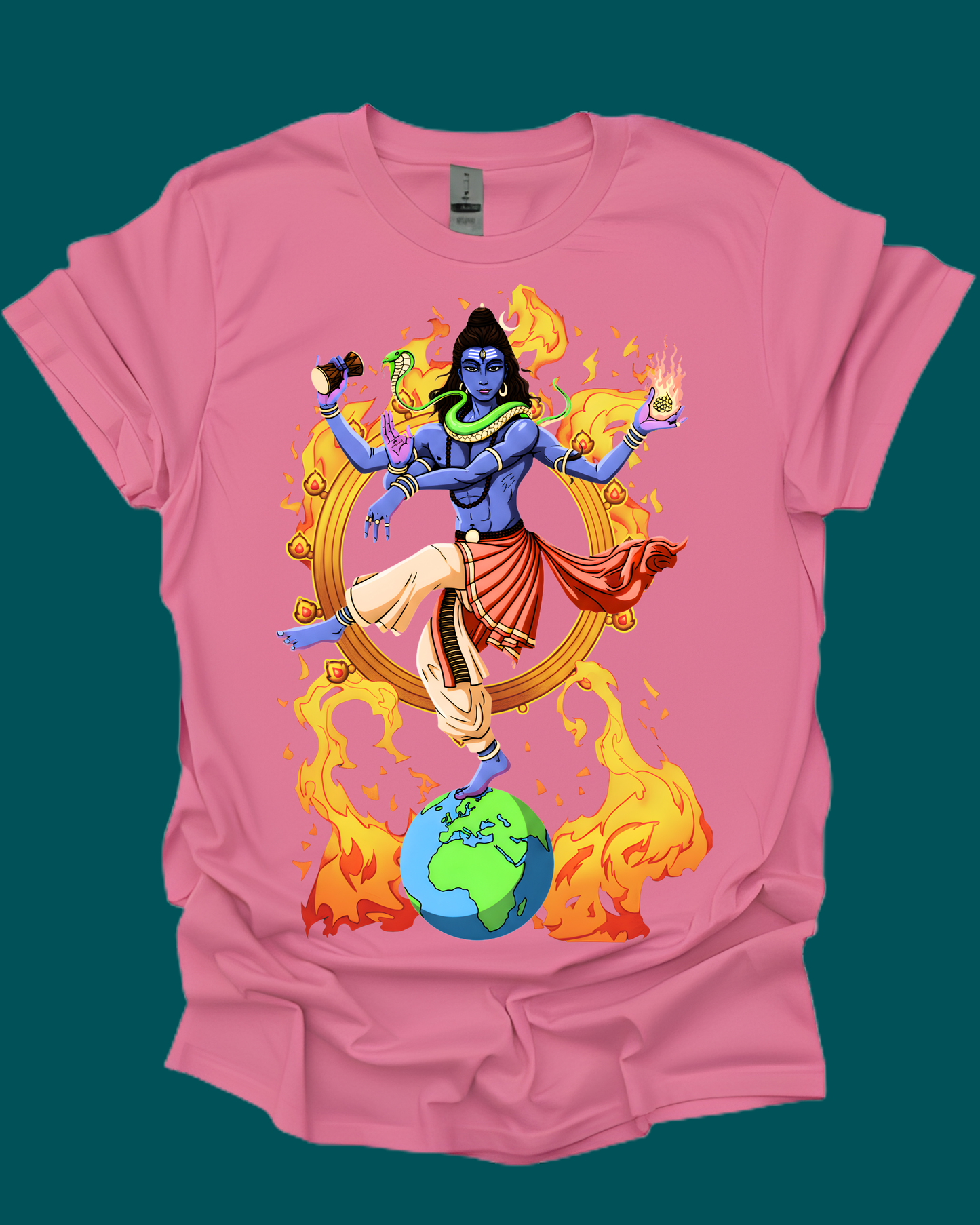 Lord Shiva Nataraja Cosmic Dancer Graphic Tee