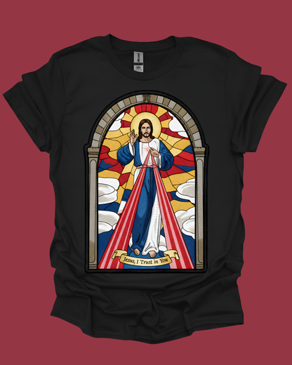 Divine Mercy Jesus Graphic Unisex T-shirt.
