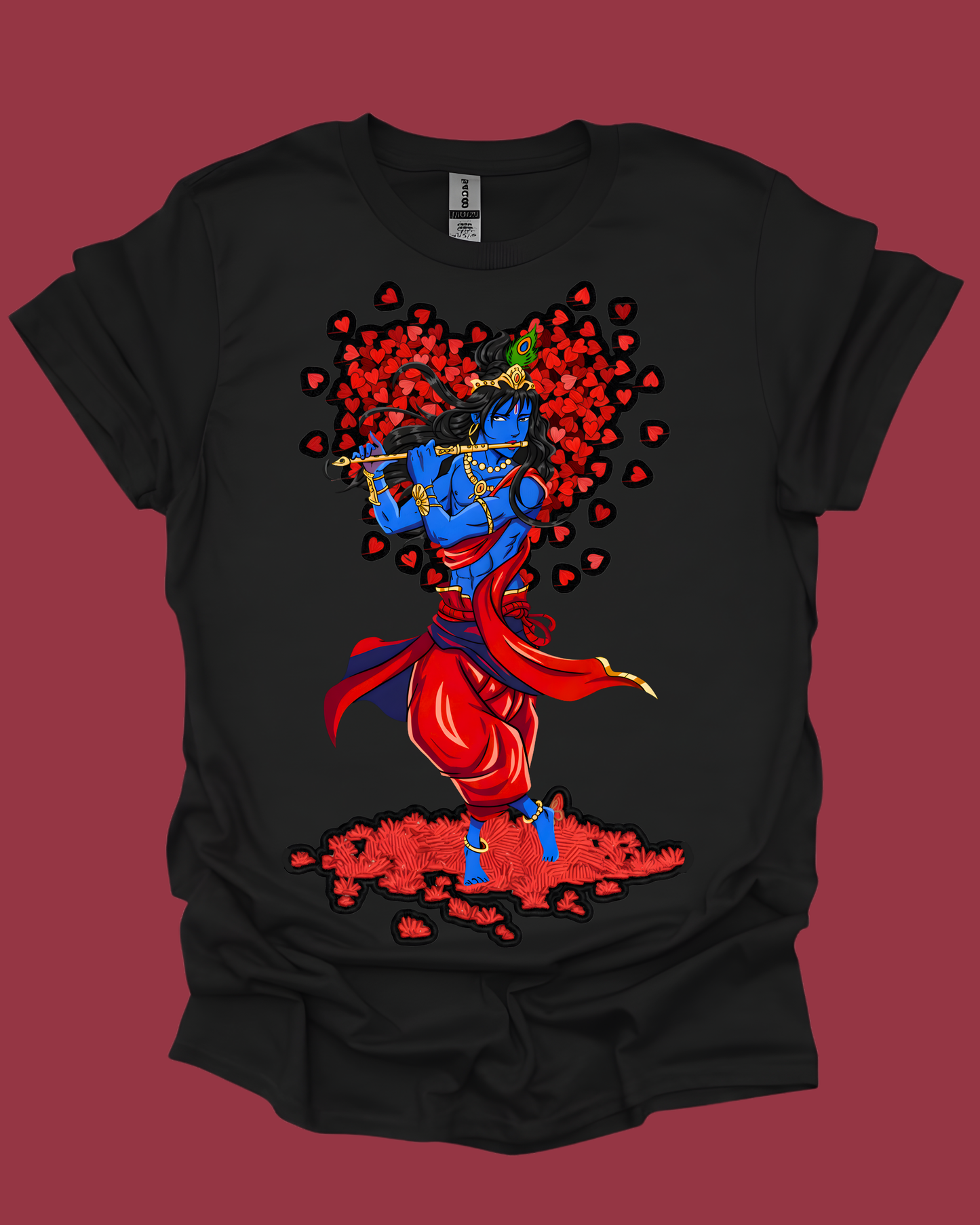 Lord Krishna Valentine's Spiritual Unisex T-Shirt.