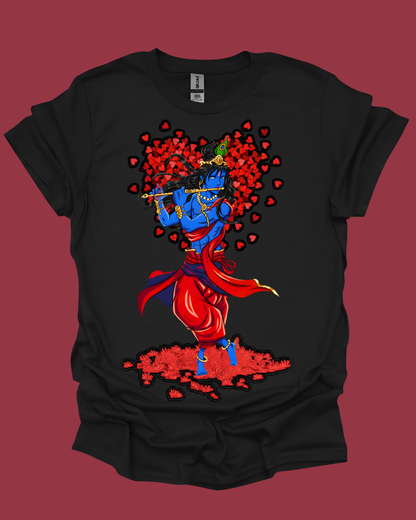 Lord Krishna Valentine's Spiritual Unisex T-Shirt.