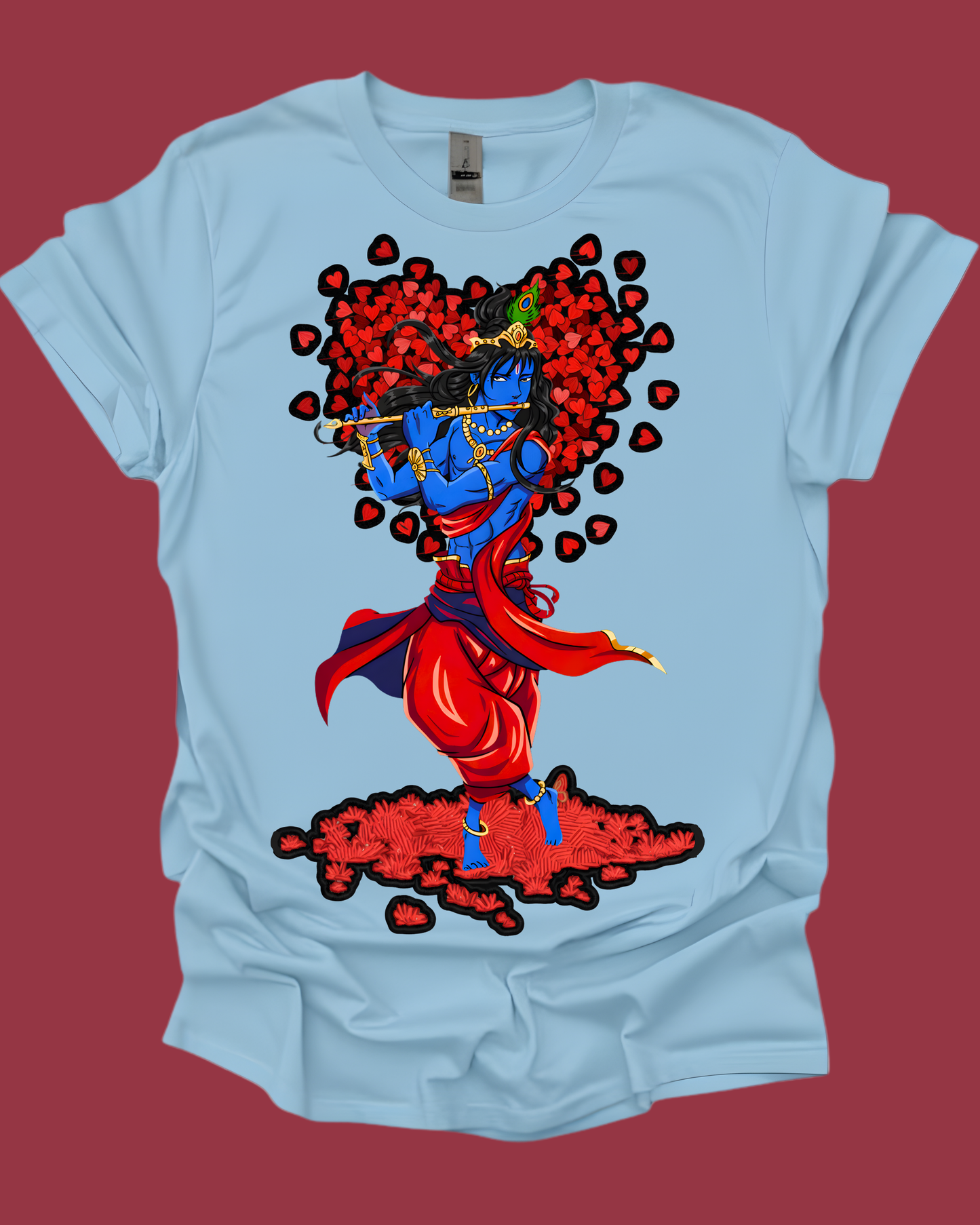 Lord Krishna Valentine's Spiritual Unisex T-Shirt.