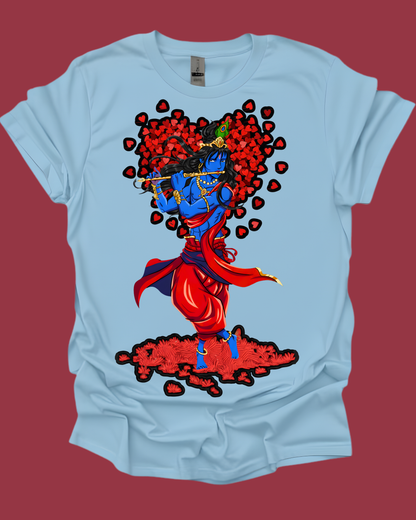 Lord Krishna Valentine's Spiritual Unisex T-Shirt.