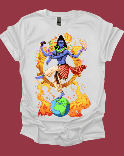Lord Shiva Nataraja Cosmic Dancer Graphic Tee