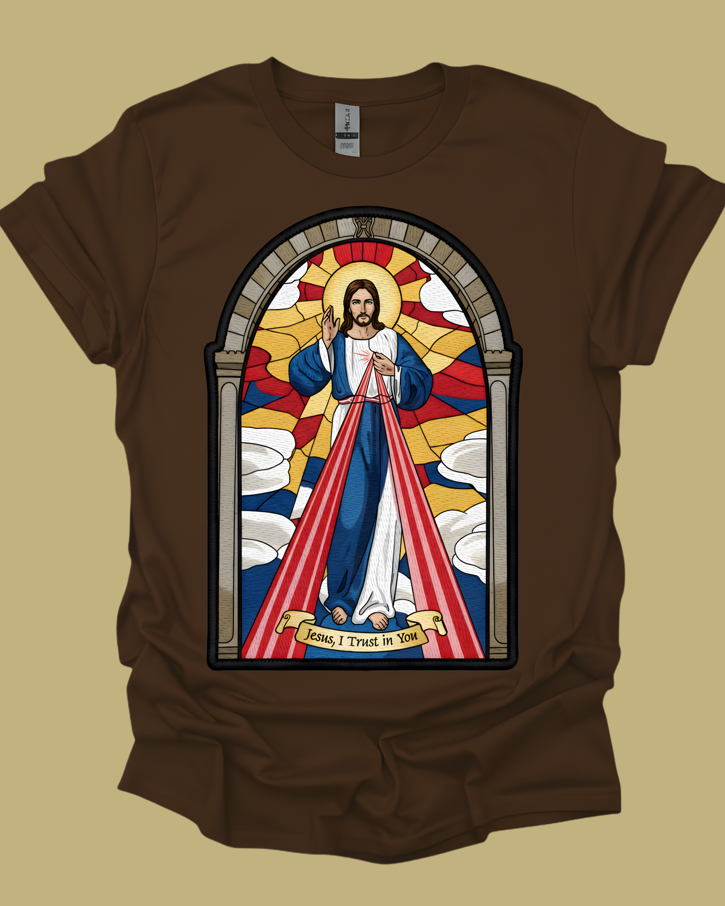 Divine Mercy Jesus Graphic Unisex T-shirt.