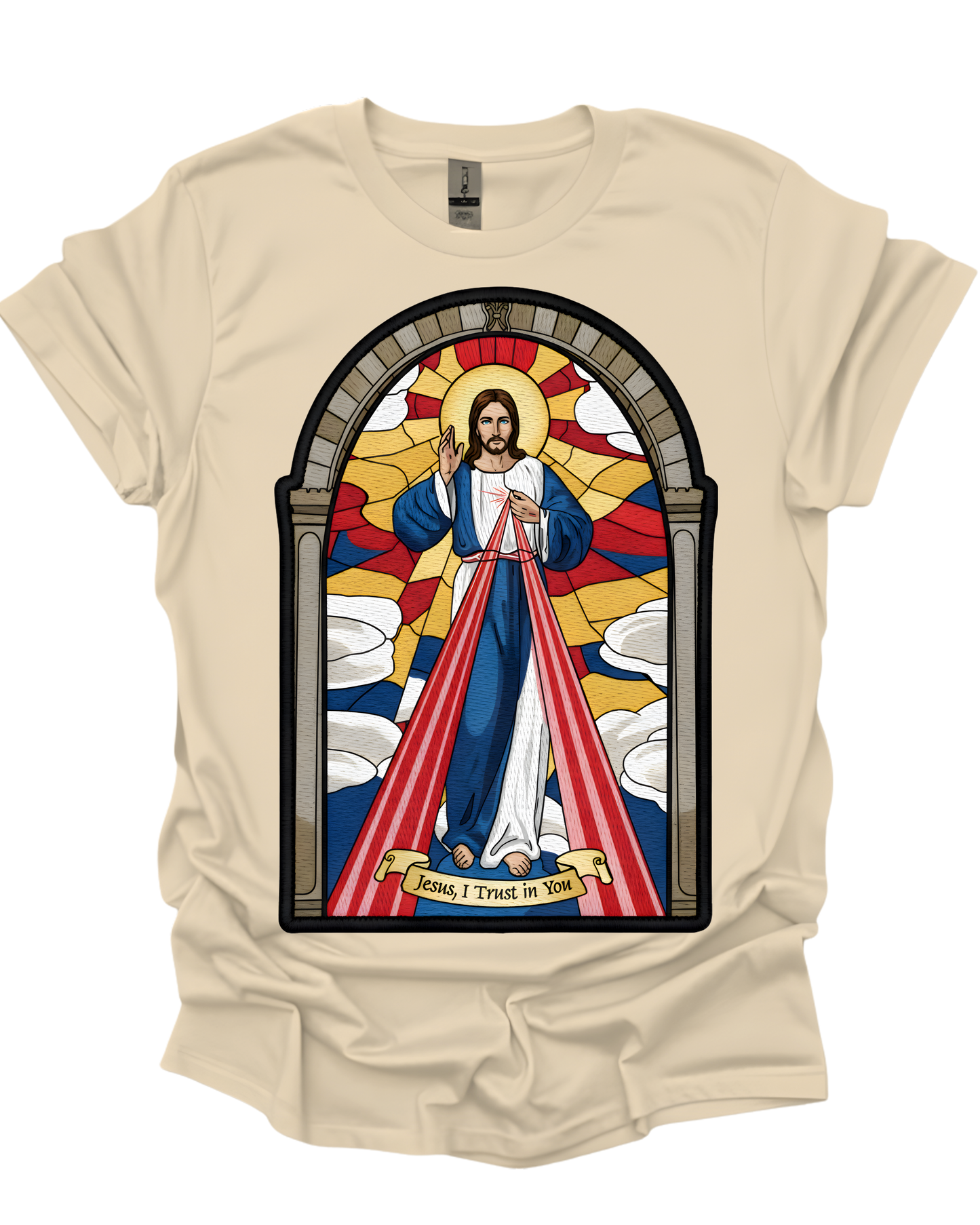 Divine Mercy Jesus Graphic Unisex T-shirt.