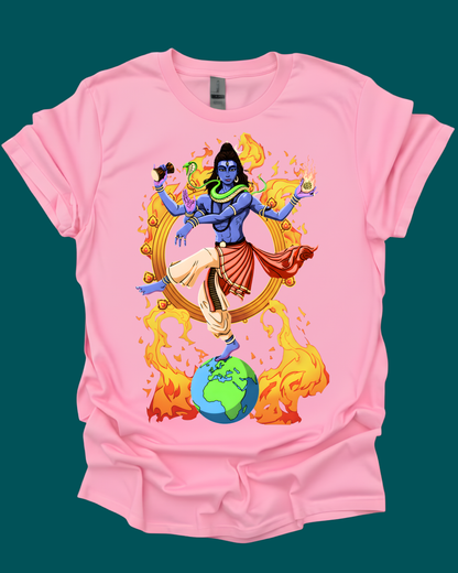 Lord Shiva Nataraja Cosmic Dancer Graphic Tee