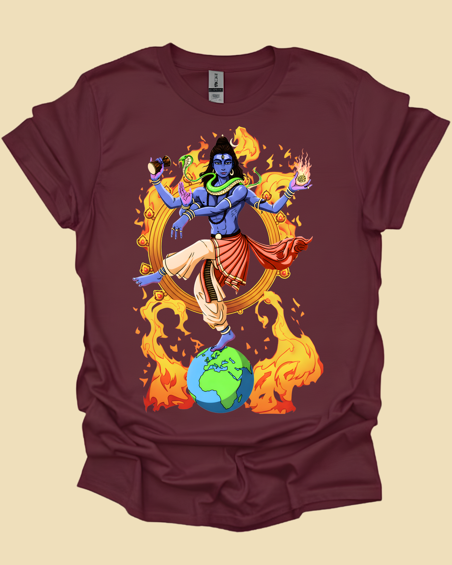 Lord Shiva Nataraja Cosmic Dancer Graphic Tee