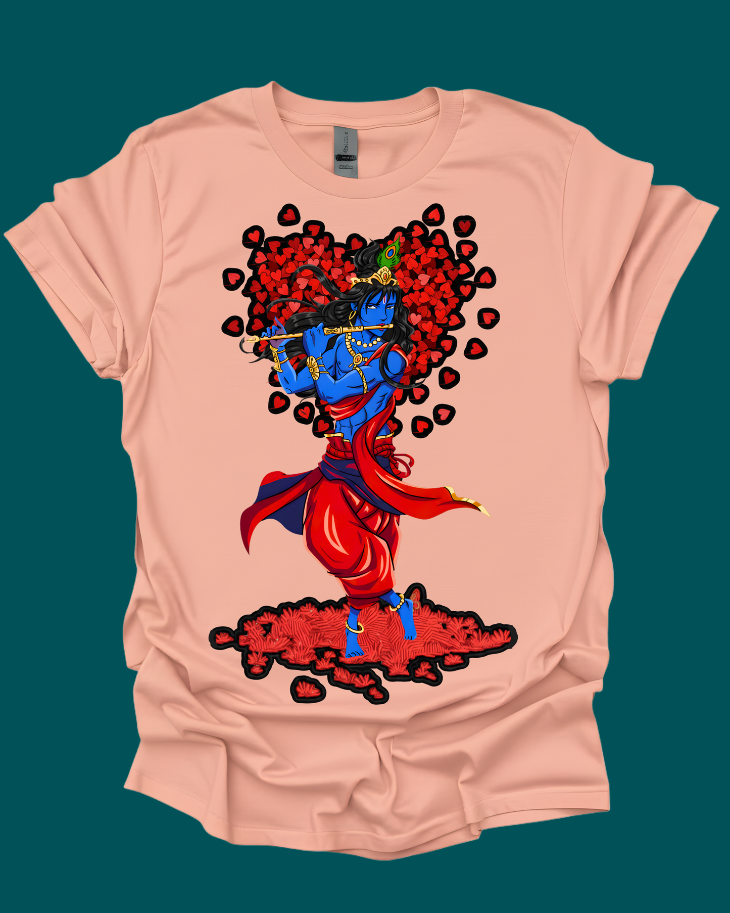 Lord Krishna Valentine's Spiritual Unisex T-Shirt.