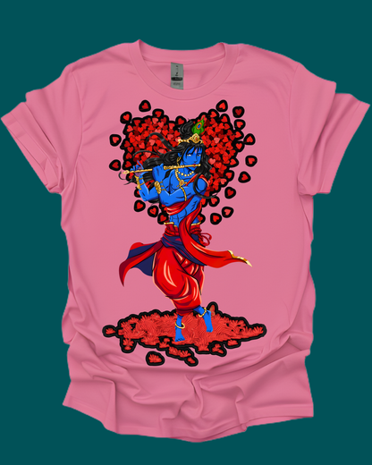 Lord Krishna Valentine's Spiritual Unisex T-Shirt.