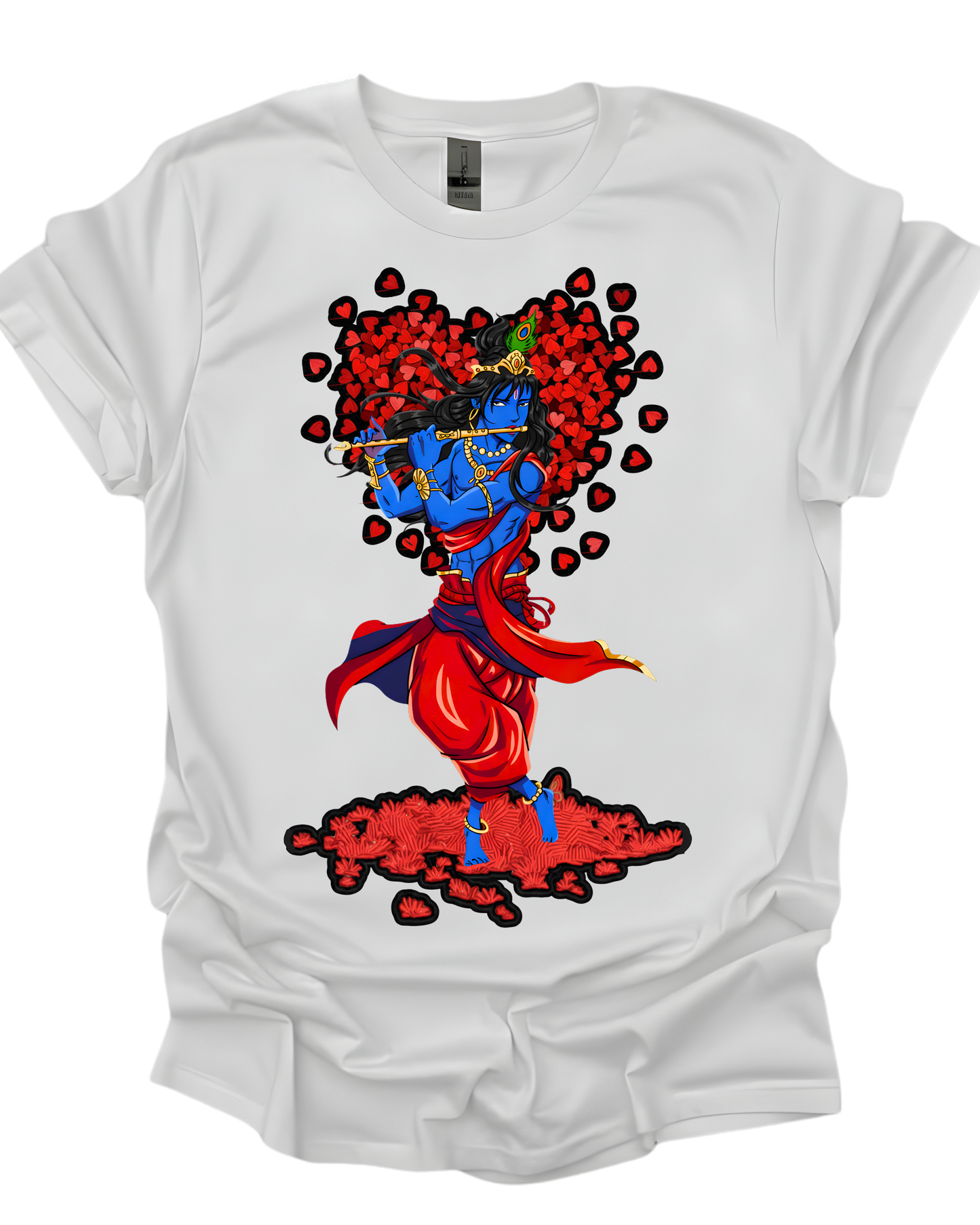 Lord Krishna Valentine's Spiritual Unisex T-Shirt.