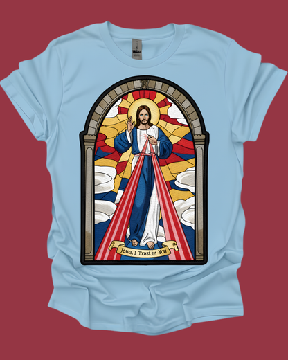 Divine Mercy Jesus Graphic Unisex T-shirt.