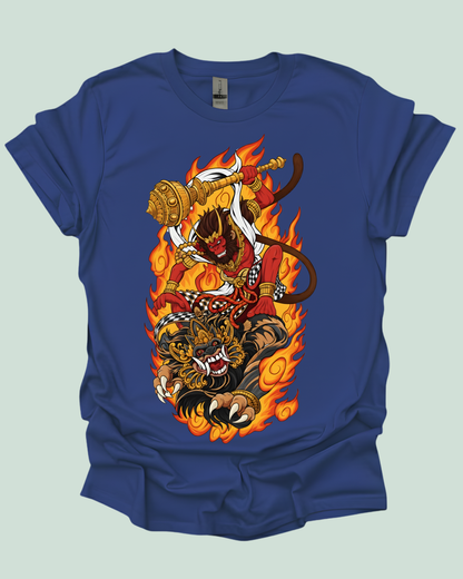 Hanuman Balinese Battle Warrior Graphic Unisex Tee