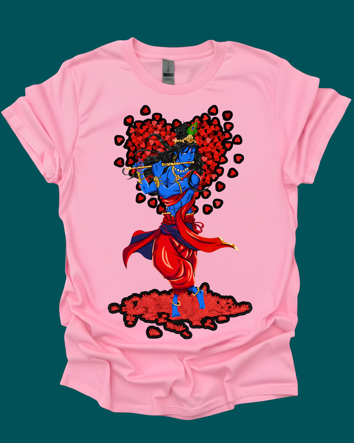 Lord Krishna Valentine's Spiritual Unisex T-Shirt.