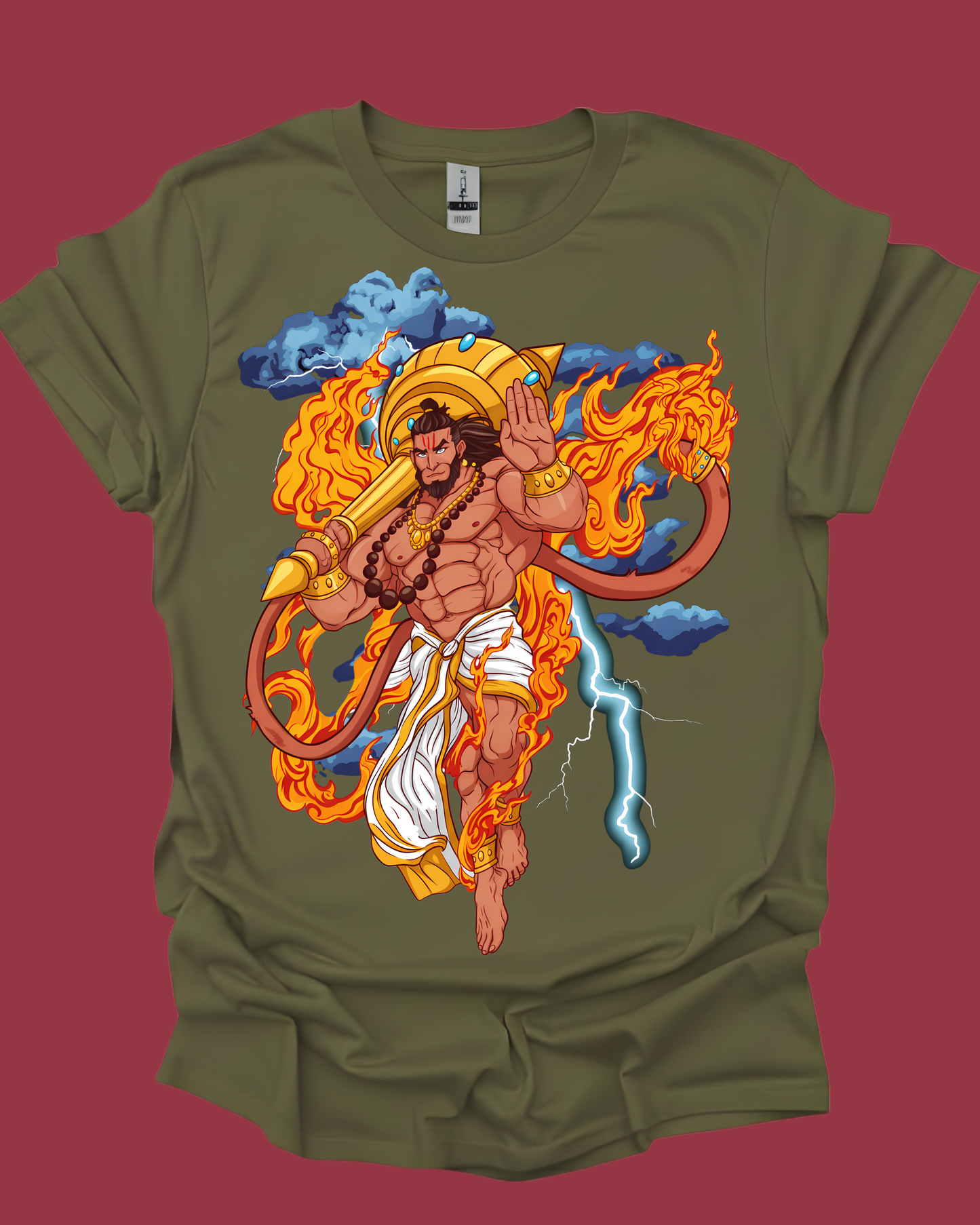 Lord Hanuman Mighty Warrior Unisex Tee