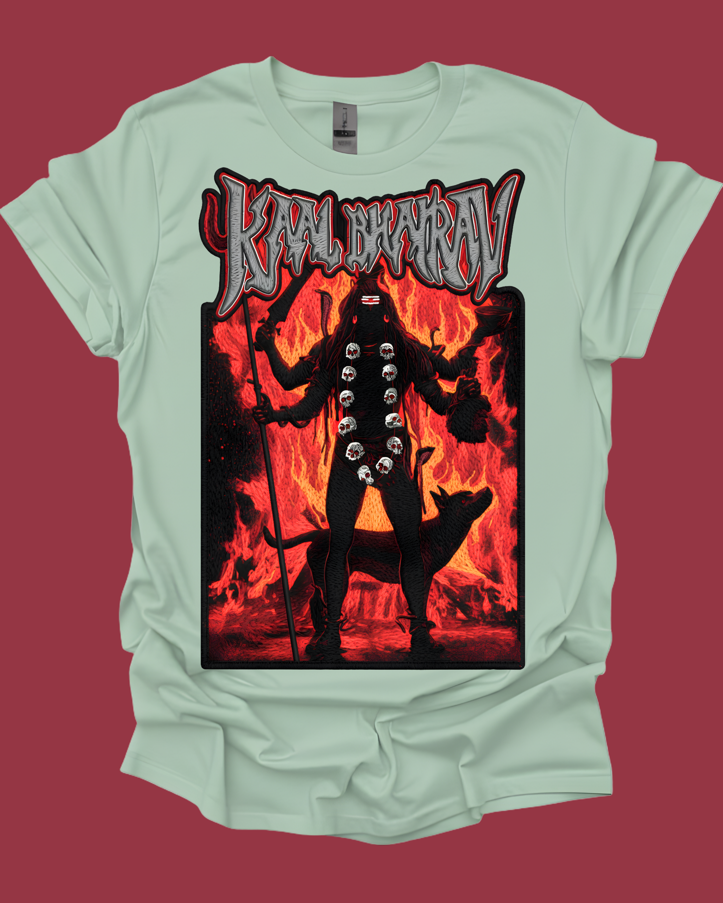 Kaal Bhairav Hindu Metal Graphic Unisex T-Shirt