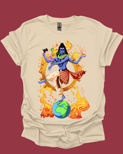 Lord Shiva Nataraja Cosmic Dancer Graphic Tee