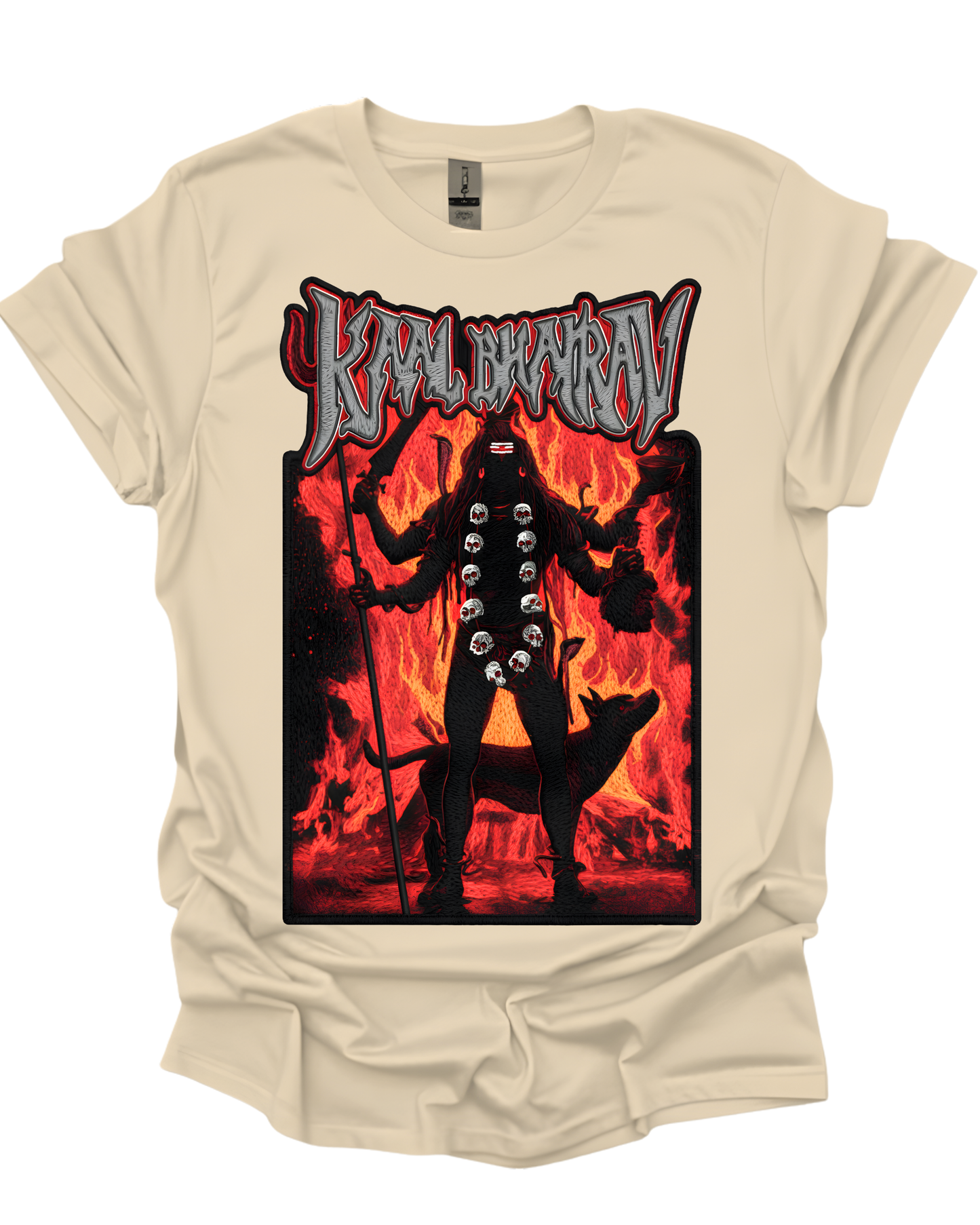 Kaal Bhairav Hindu Metal Graphic Unisex T-Shirt