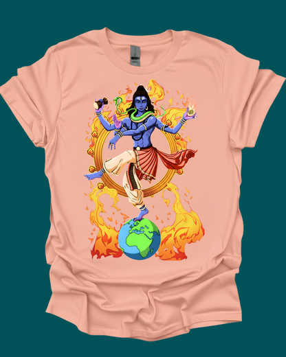 Lord Shiva Nataraja Cosmic Dancer Graphic Tee