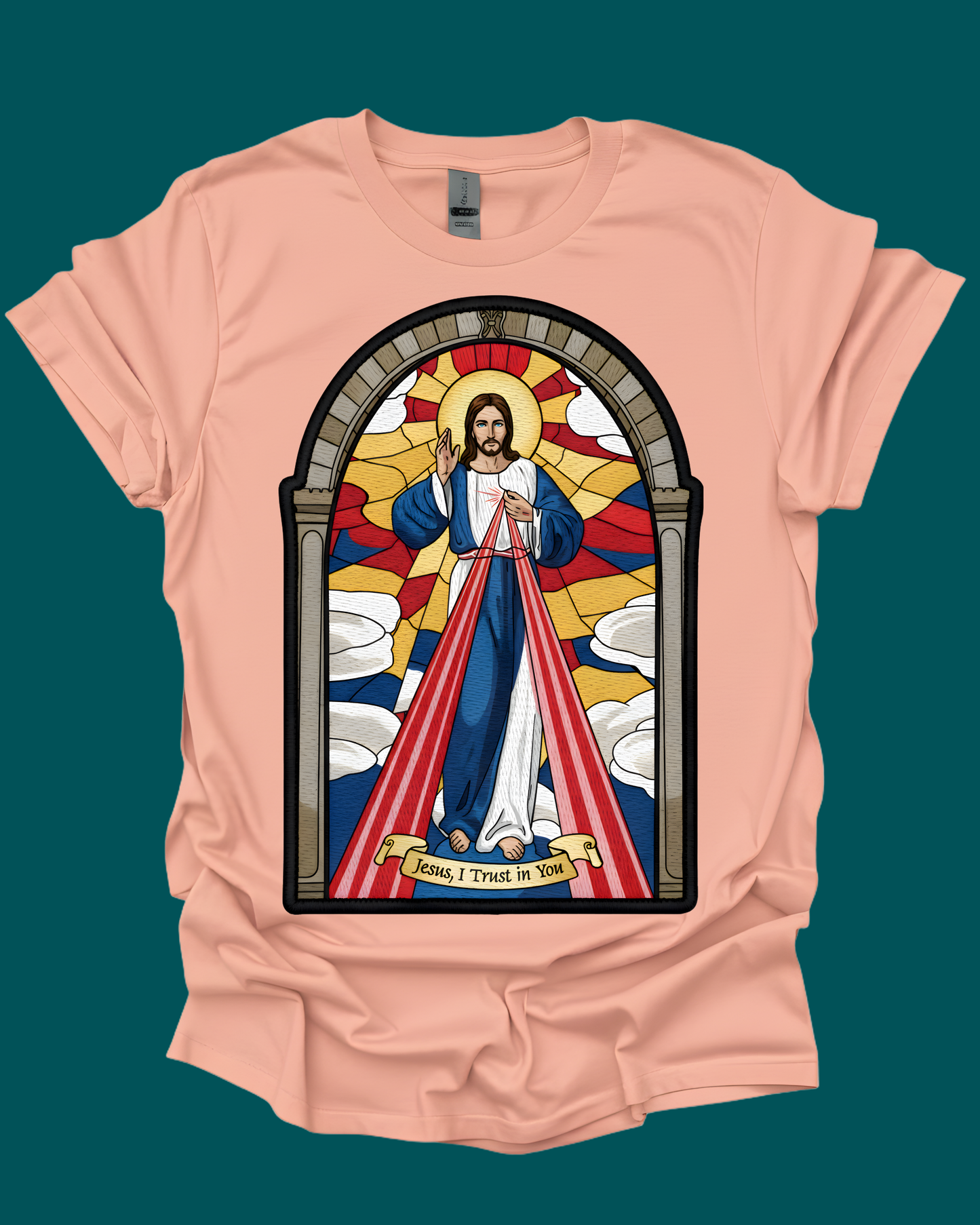 Divine Mercy Jesus Graphic Unisex T-shirt.