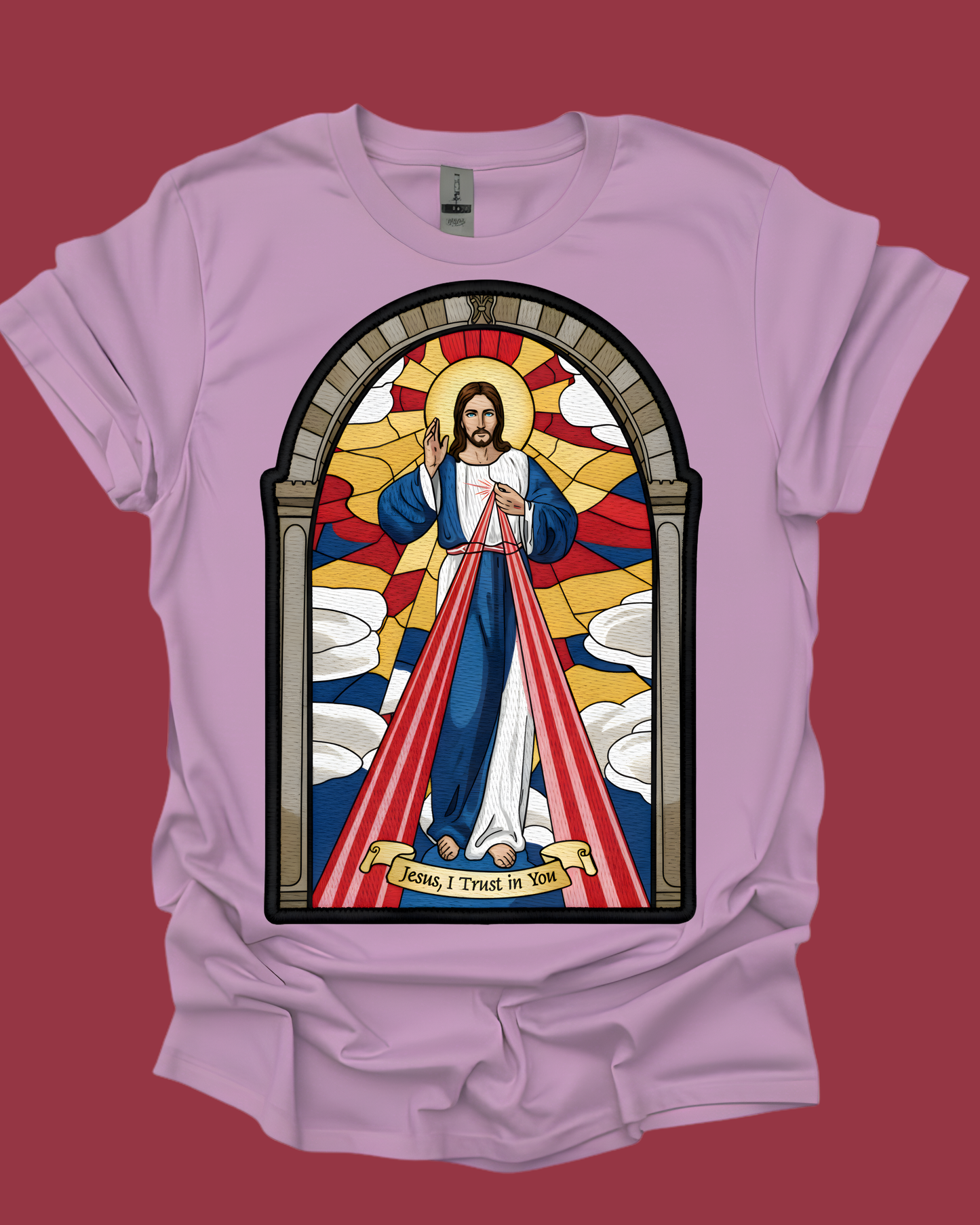 Divine Mercy Jesus Graphic Unisex T-shirt.