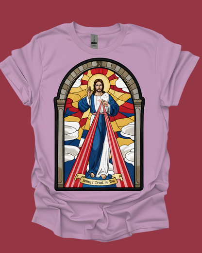 Divine Mercy Jesus Graphic Unisex T-shirt.