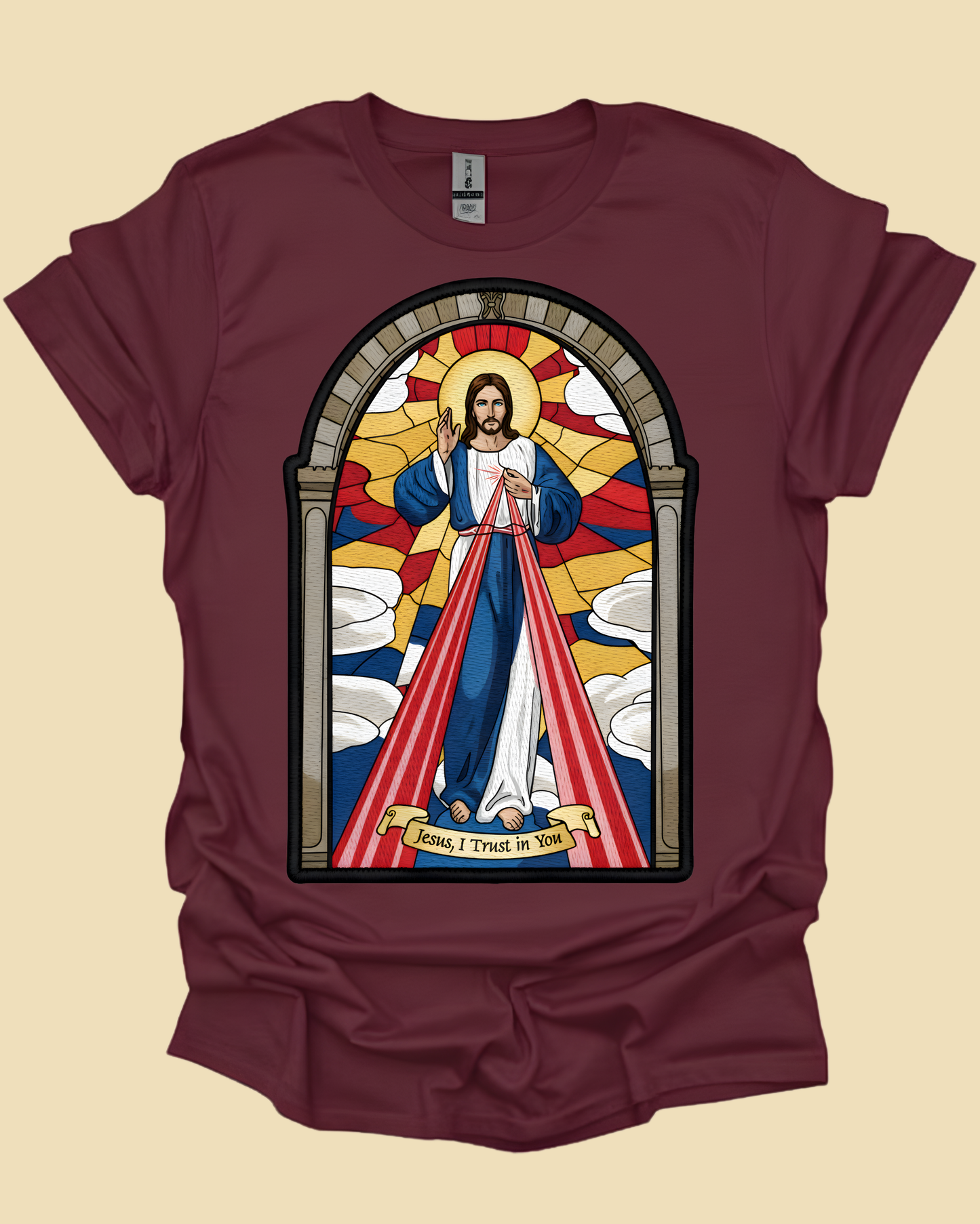 Divine Mercy Jesus Graphic Unisex T-shirt.
