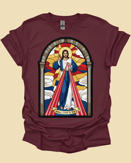 Divine Mercy Jesus Graphic Unisex T-shirt.