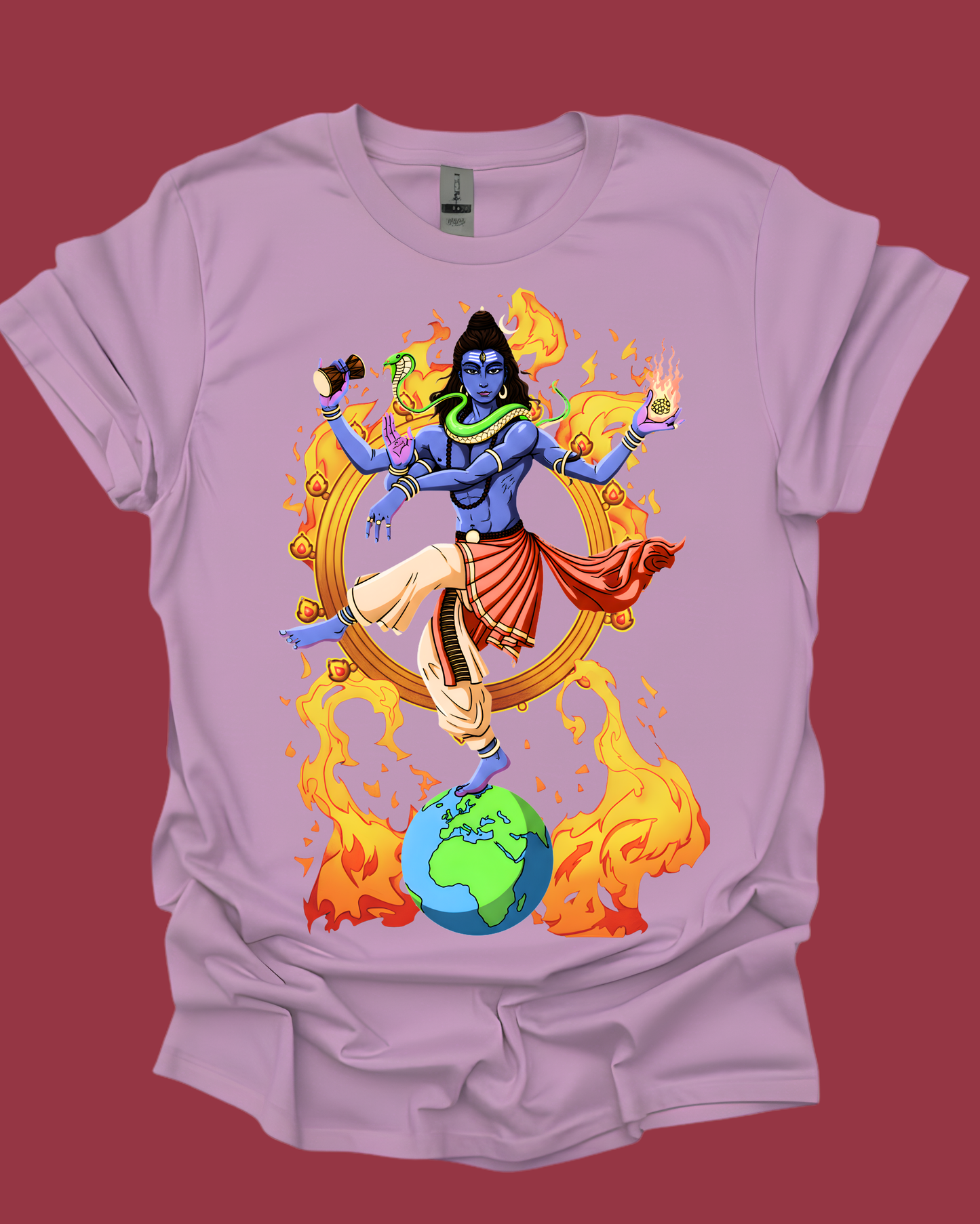 Lord Shiva Nataraja Cosmic Dancer Graphic Tee