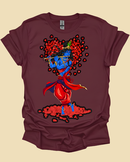 Lord Krishna Valentine's Spiritual Unisex T-Shirt.