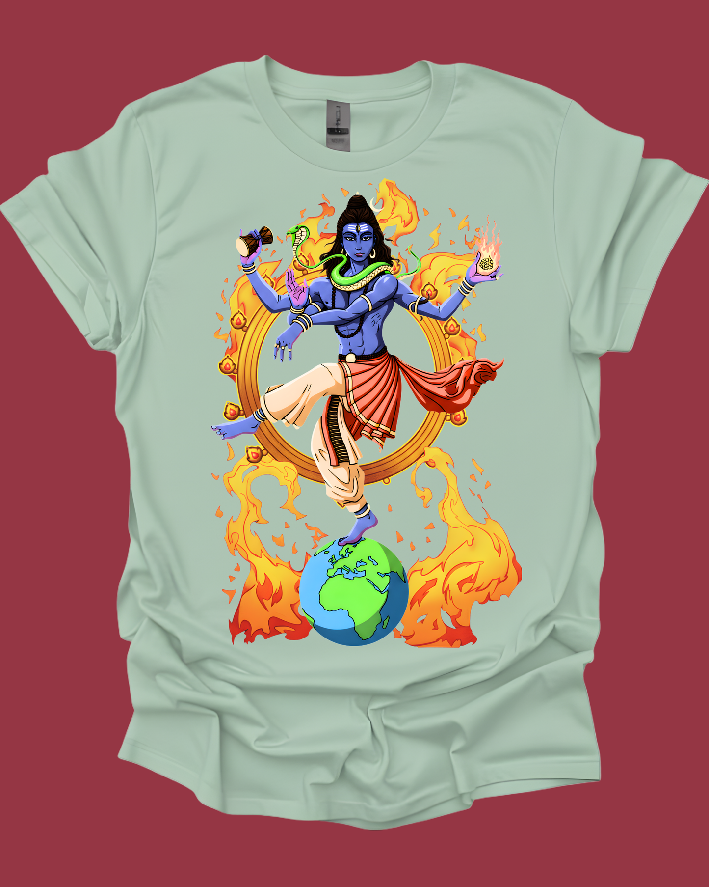 Lord Shiva Nataraja Cosmic Dancer Graphic Tee