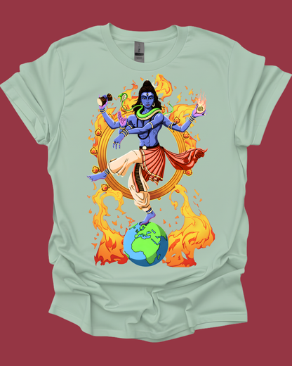Lord Shiva Nataraja Cosmic Dancer Graphic Tee